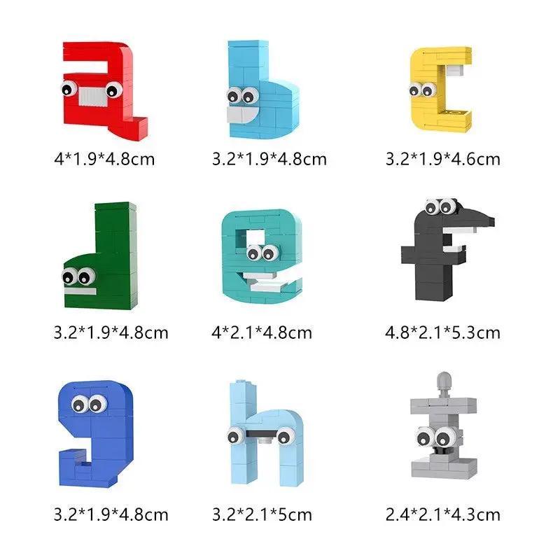 26 lowercase letters– MOC Brick Store