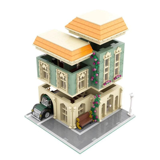 MOC-57981 Modular Post Office + Delivery Car