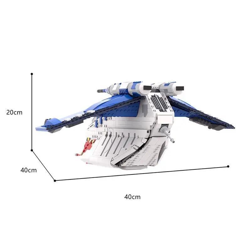 Star Wars Mandalorian Shadow Legion Republic Gunship 501st Army Coruscant Wolfpack Muunilinst MOC-105785 Building Blocks Kids Toy