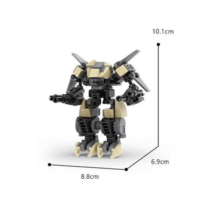 Armed fighter mech robot