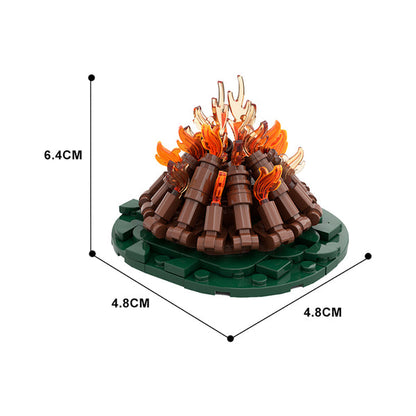MOC-97217 Campfire - Classic wood
