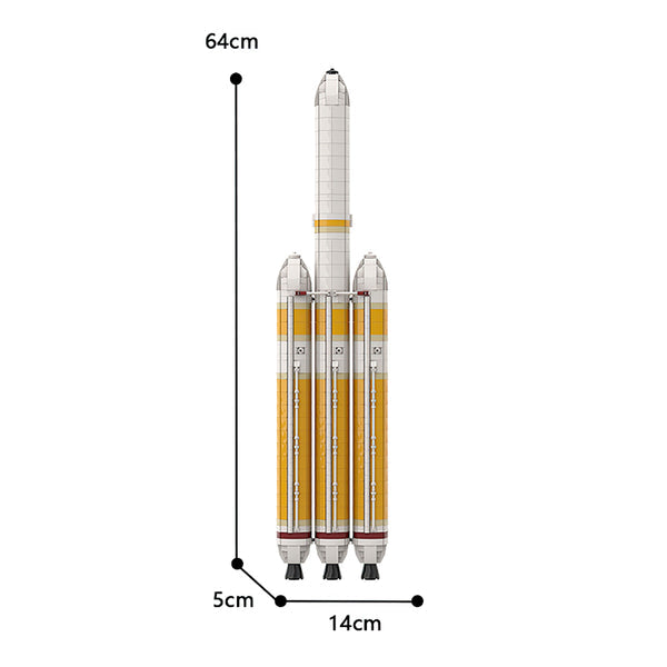 MOC-101254 Delta IV Heavy with Parker Solar Probe [Saturn V scale]