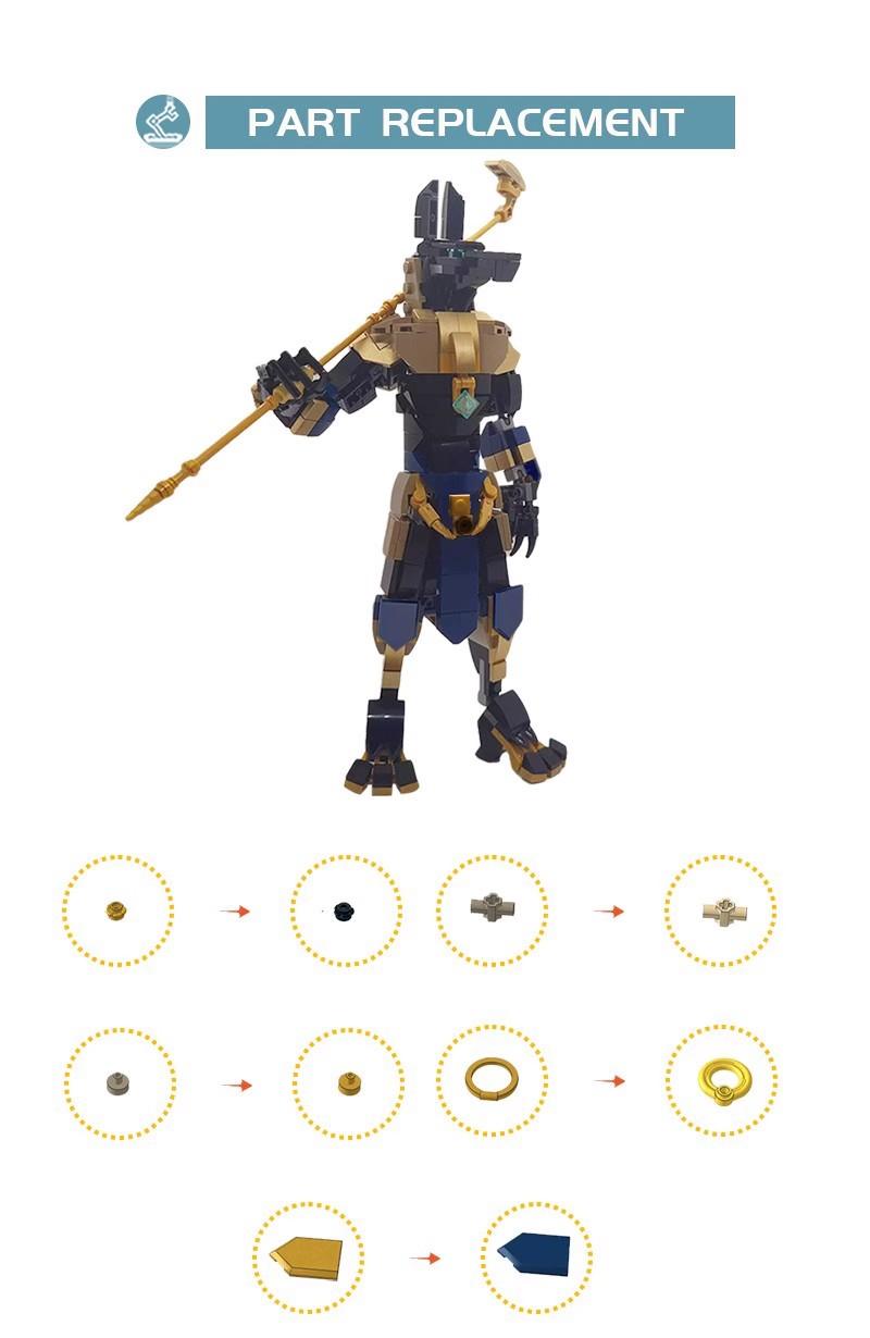RUNA LEGO Ninjago Zane Minifigure Rebooted Stone Warrior Armour