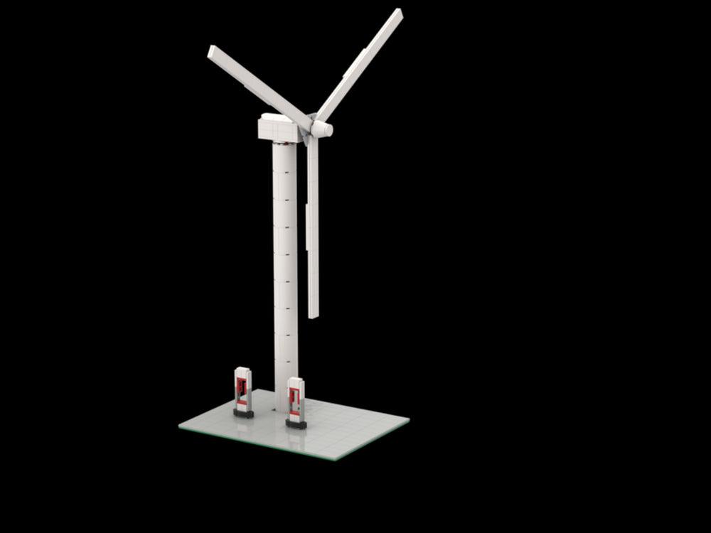 MOC-48151 wind turbine with tesla chargers– MOC Brick Store