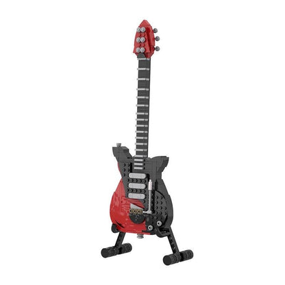 MOC-62847 BMG Brian May custom built Guitar Red Special & Display stand