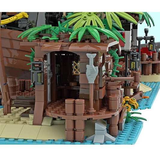 MOC-71229 Pirate Shed / 21322 Barracuda Bay extension