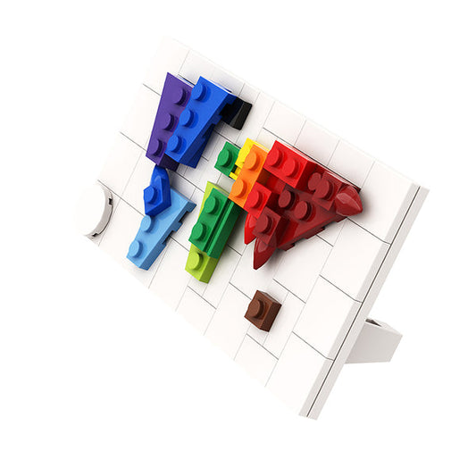 MOC A0958 A miniature map of the world