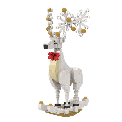 MOC A0157Y03 Christmas Spirit Deer Ornament: Smart White