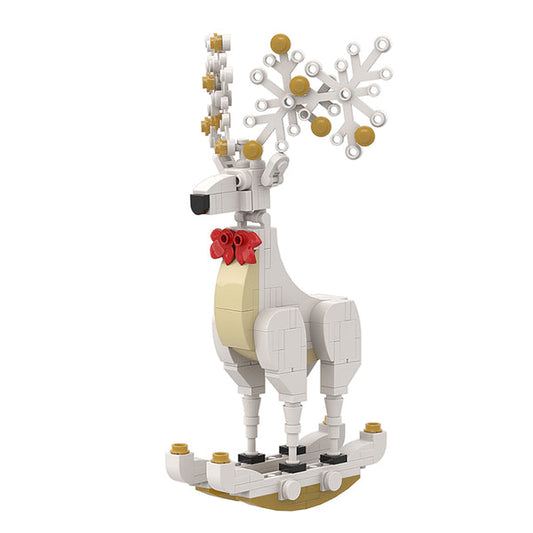 MOC A0157Y03 Christmas Spirit Deer Ornament: Smart White