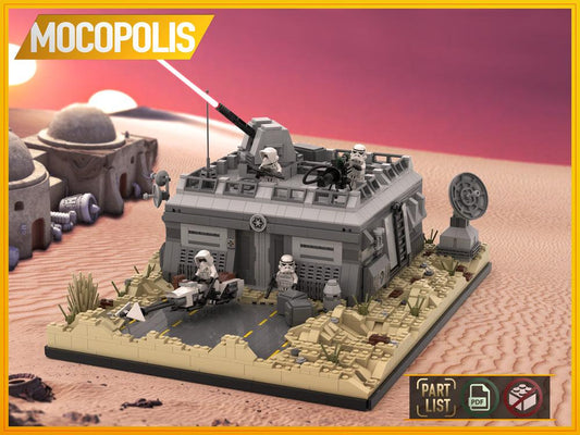MOC-50143 LEGO MOC SW Base (Outpost) on Tatooine | PDF instructions (NO PARTS)