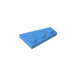 GDS-546 - Wedge Plate 3 x 2 Left