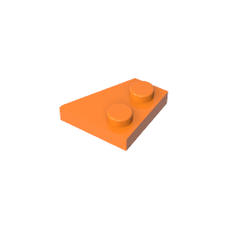 GDS-559 - Wedge Plate 2 x 2 Left