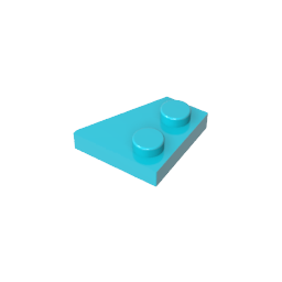 GDS-559 - Wedge Plate 2 x 2 Left