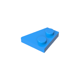 GDS-559 - Wedge Plate 2 x 2 Left