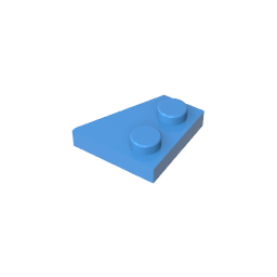 GDS-559 - Wedge Plate 2 x 2 Left