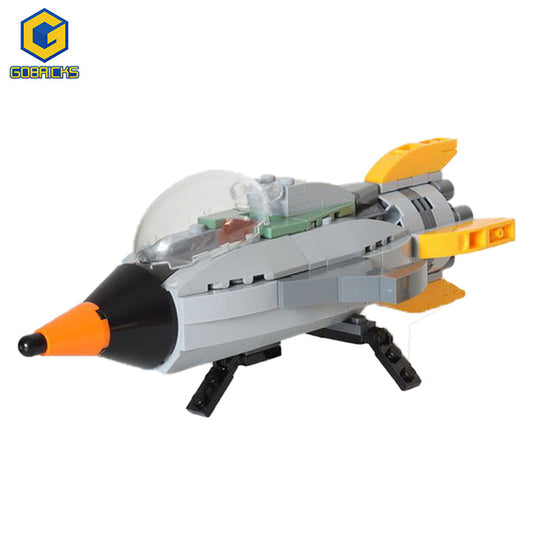 MOC-88424 Retro Space Ship for Retro Spaceman CMF from 2017