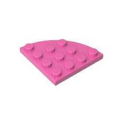 GDS-569 - Plate Round Corner 4 x 4