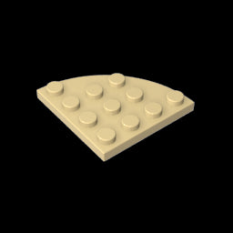GDS-569 - Plate Round Corner 4 x 4