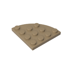 GDS-569 - Plate Round Corner 4 x 4