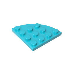 GDS-569 - Plate Round Corner 4 x 4