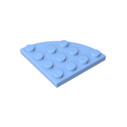 GDS-569 - Plate Round Corner 4 x 4