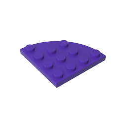 GDS-569 - Plate Round Corner 4 x 4