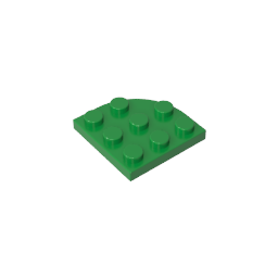 GDS-570 - Plate Round Corner 3 x 3