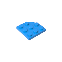 GDS-570 - Plate Round Corner 3 x 3