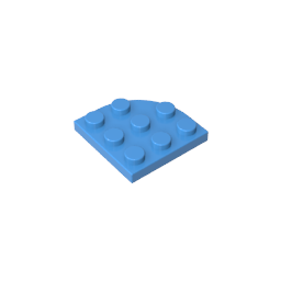 GDS-570 - Plate Round Corner 3 x 3
