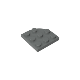 GDS-570 - Plate Round Corner 3 x 3