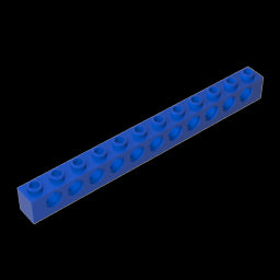 GDS-582 - Technic Brick 1 x 12 [11 Holes]