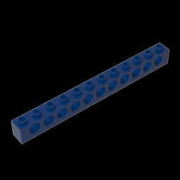 GDS-582 - Technic Brick 1 x 12 [11 Holes]