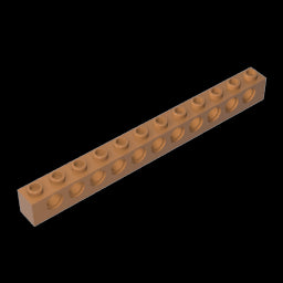 GDS-582 - Technic Brick 1 x 12 [11 Holes]