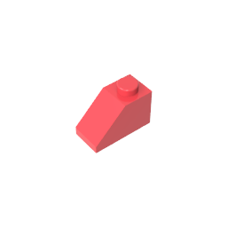 GDS-588 - Slope 45 Degrees 2 x 1 with Bottom Pin