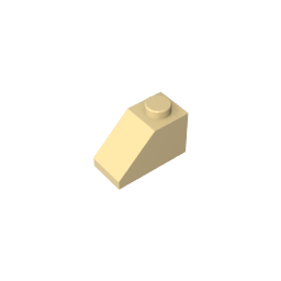 GDS-588 - Slope 45 Degrees 2 x 1 with Bottom Pin