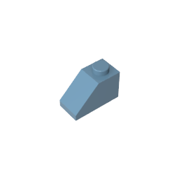 GDS-588 - Slope 45 Degrees 2 x 1 with Bottom Pin