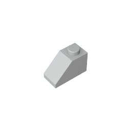 GDS-588 - Slope 45 Degrees 2 x 1 with Bottom Pin