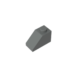 GDS-588 - Slope 45 Degrees 2 x 1 with Bottom Pin
