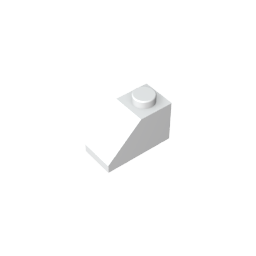 GDS-588 - Slope 45 Degrees 2 x 1 with Bottom Pin