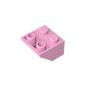 GDS-599 - Slope Inverted 45 Degrees 2 x 2 [Ovoid Bottom Pin, Bar-sized Stud Holes]