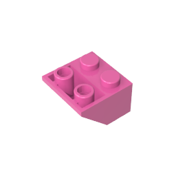 GDS-599 - Slope Inverted 45 Degrees 2 x 2 [Ovoid Bottom Pin, Bar-sized Stud Holes]