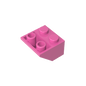 GDS-599 - Slope Inverted 45 Degrees 2 x 2 [Ovoid Bottom Pin, Bar-sized Stud Holes]