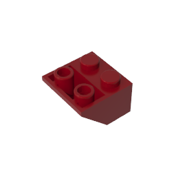 GDS-599 - Slope Inverted 45 Degrees 2 x 2 [Ovoid Bottom Pin, Bar-sized Stud Holes]