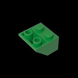 GDS-599 - Slope Inverted 45 Degrees 2 x 2 [Ovoid Bottom Pin, Bar-sized Stud Holes]