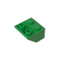 GDS-599 - Slope Inverted 45 Degrees 2 x 2 [Ovoid Bottom Pin, Bar-sized Stud Holes]