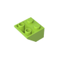 GDS-599 - Slope Inverted 45 Degrees 2 x 2 [Ovoid Bottom Pin, Bar-sized Stud Holes]