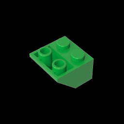 GDS-599 - Slope Inverted 45 Degrees 2 x 2 [Ovoid Bottom Pin, Bar-sized Stud Holes]