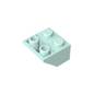 GDS-599 - Slope Inverted 45 Degrees 2 x 2 [Ovoid Bottom Pin, Bar-sized Stud Holes]