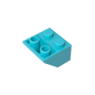 GDS-599 - Slope Inverted 45 Degrees 2 x 2 [Ovoid Bottom Pin, Bar-sized Stud Holes]