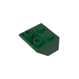 GDS-599 - Slope Inverted 45 Degrees 2 x 2 [Ovoid Bottom Pin, Bar-sized Stud Holes]